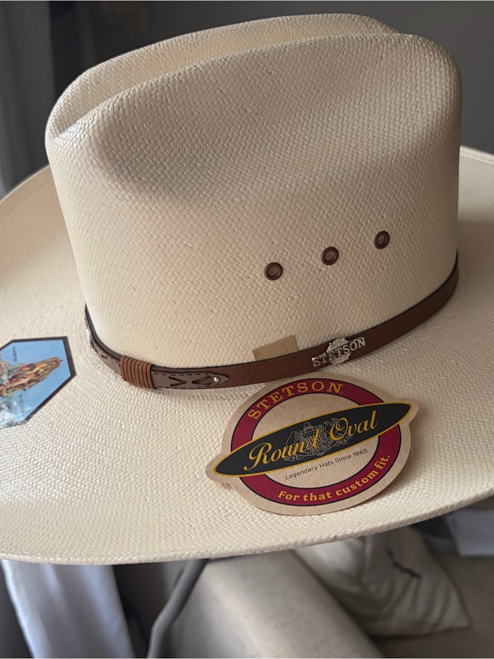 Stetson RODEO 10X STRAW COWBOY HAT 6 7/8 NWT